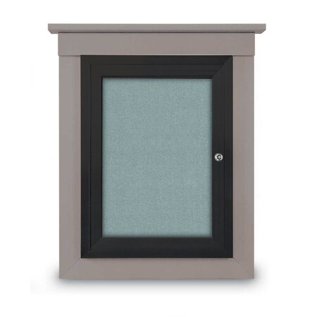 United Visual Products Sliding Glass Enclosed Letterboard, 60"x3 UV9006ACS-BRONZE-BLACK